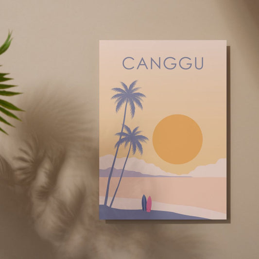 Canggu Bali Travel Print | A3 | No Frame