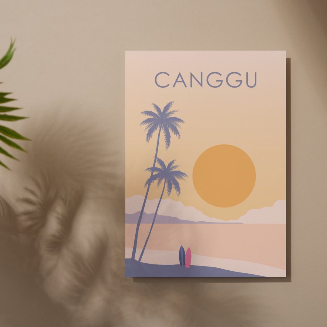 Canggu Bali Travel Print | 30x40cm | 12X16in | With or Without Frame