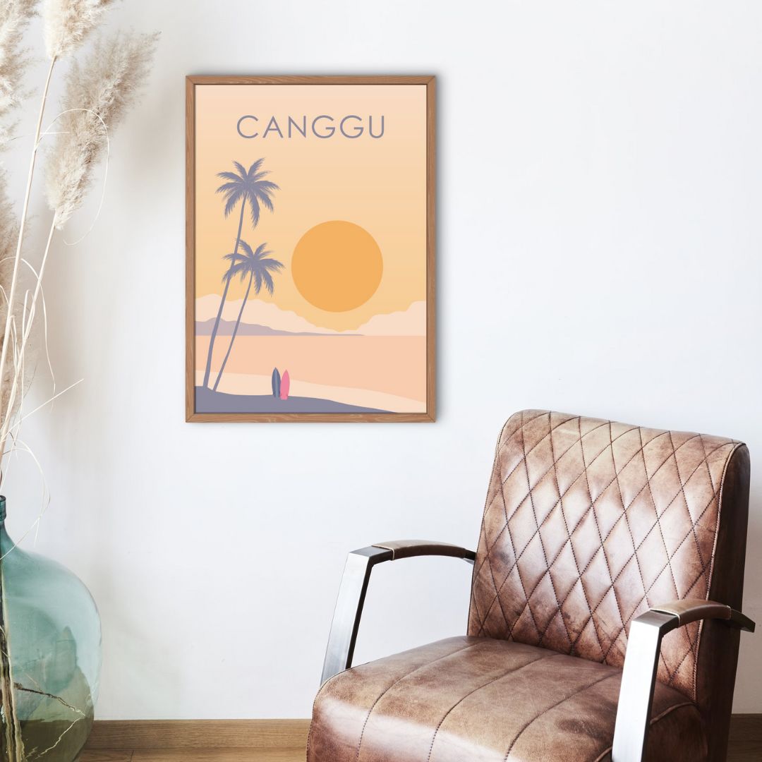 Canggu Bali Travel Print | A3 | No Frame