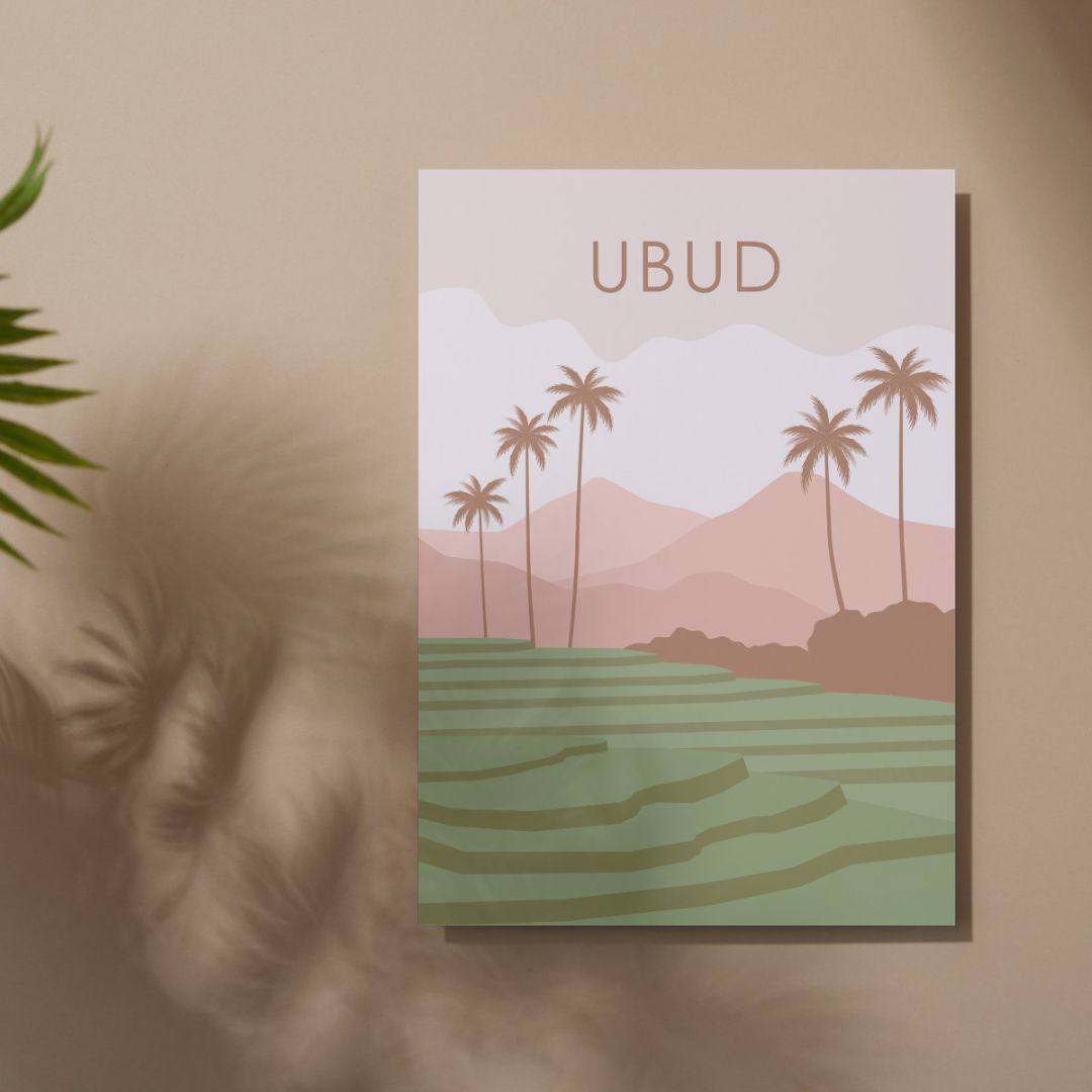 Ubud Bali Travel Print | A4 | With or Without Frame