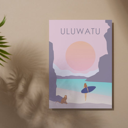 Uluwatu Bali Travel Print | A3 | No Frame