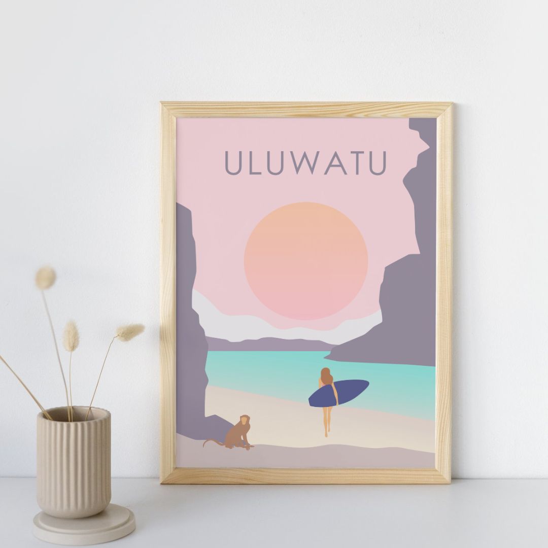 Uluwatu Bali Travel Print | A3 | No Frame